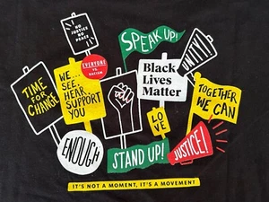 Camiseta de trabajo Starbucks Stand Together Black Lives Matter para hombre mediana empleado - Imagen 1 de 5