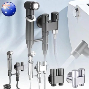 1 In 2 Bidet Douche Toilet Spray Set Shattaf Shower Head Hose Sprayer Kit Hand - Picture 1 of 24