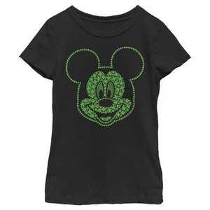 Girl's Mickey & Friends Mickey Mouse Clover Smile T-Shirt - Picture 1 of 12