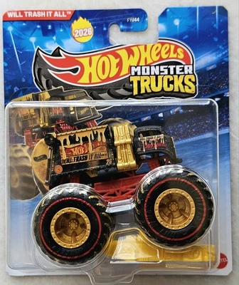 Hot Wheels Monster Trucks 2026 Treasure Hunt – Will Trash It All – New Sealed - Image 1 of 4