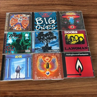 Lot of Cds (9) - Aerosmith , Rob Zombie , Shinedown , ACDC , Journey , Boston Foto 1 de 4