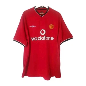 Manchester United 2000/02 Vintage L Home Football Shirt Large Man U 100% GENUINE - Picture 1 of 10
