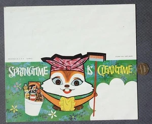 1959 Tide Comet Mr Clean Spic N Span cardboard store cartoon sales poster CUTE - - Picture 1 of 1