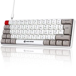 60% Mechanical Gaming Keyboard, Linear Red Switches, RGB Backlit Compact Mech... - Picture 1 of 8