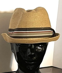 Authentic Scala Classico 100% Toyo Natural Mens Fedora Hat Size Large - Picture 1 of 9