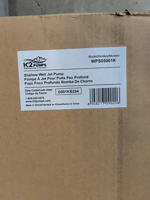 K2 Pumps Shallow Well Jet Pump 1/2 Hp Lead Free Cast Iron 115/230V - Image 1 of 3