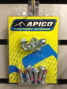 NEW APICO SPROCK SPROCKET BOLTS BOLT NUTS NUT SET PACK OF 6 M8 X 30mm - Picture 1 of 1