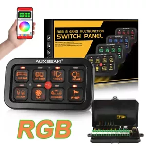 AUXBEAM AR-800 Multifunción 8 Velocidades RGB Interruptor Panel Kit Bluetooth APP Control - Imagen 1 de 12
