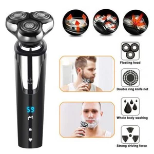 Afeitadora eléctrica para hombre seca/húmeda inalámbrica de afeitar USB recar... - Imagen 1 de 12