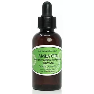 2 OZ AMLA OIL Unrefined Virgin Indian Gooseberry for Hair Growth Skin Anti Aging - Picture 1 of 6
