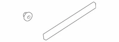 Genuine Infiniti 2003-2006 FX35 FX45 Base Rear Door Molding Right 82870-CG000 - Imagem 1 de 2