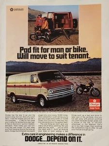 1973 Dodge Van Yamaha CT 3 Motorrad Printanzeige Desert - Bild 1 von 1