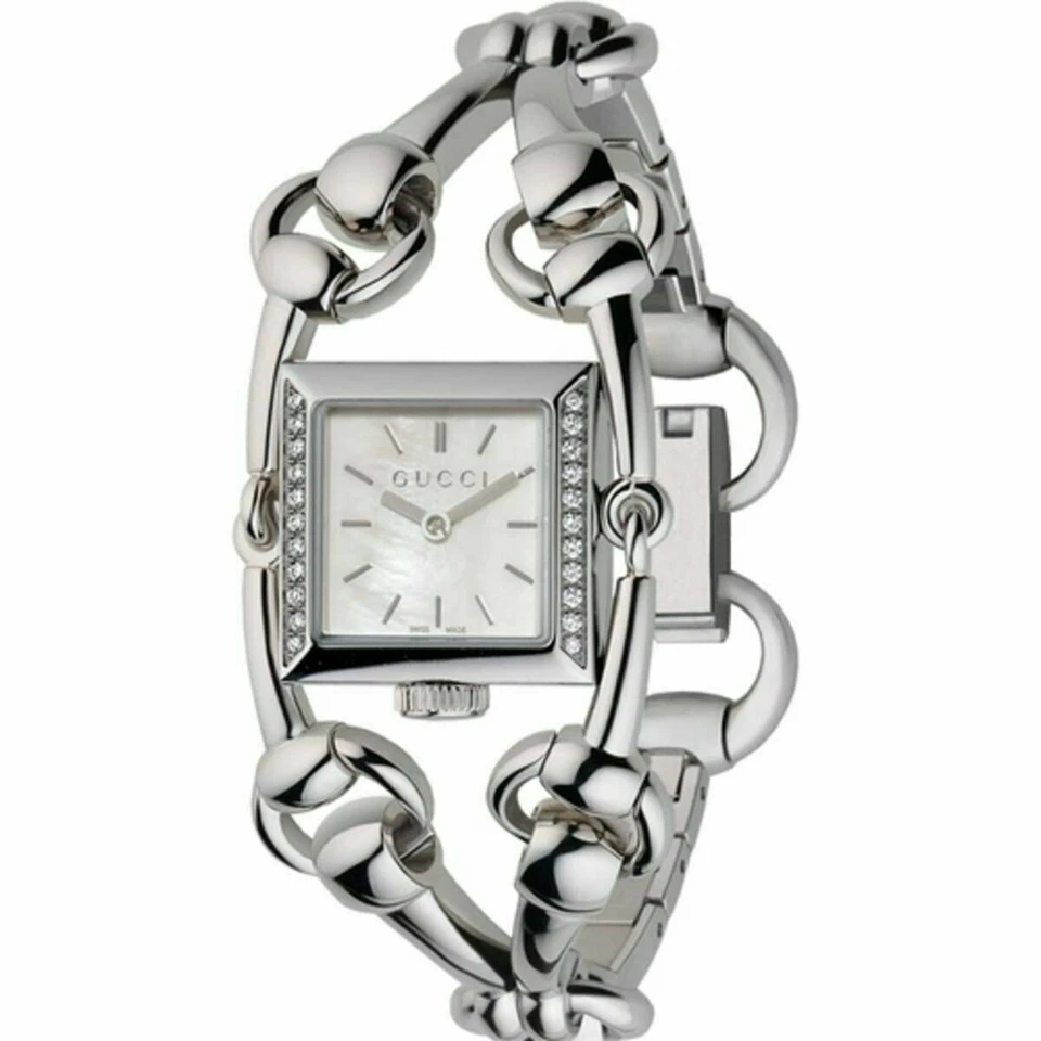 Relógio feminino Gucci YA116505 Signoria Diamond 116.5 Series madrepérola $2.900 - Imagem 1 de 1