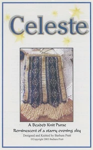 Barbara Pratt Victorian Starry Evening Beaded Knit Purse Celeste Pattern NEW - Picture 1 of 2