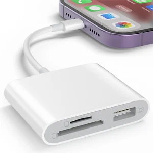 SD Card Reader for Iphone, Memory Card Reader with USB Camera Adapter Plug an... - Picture 1 of 1