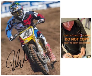 Ricky Carmichael Signed 8x10 Photo COA Proof Autographed Supercross Motocross.. - Picture 1 of 2