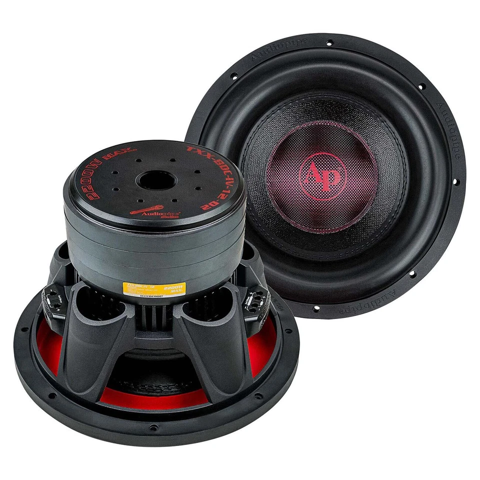 Audiopipe TXXBDCIV12D2 12′′ Woofer 1100W RMS/2200W Max Doble 2 Ohmios Bobinas de Voz Foto 1 de 1