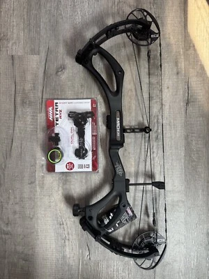 PSE Mach 30 EC2 RH Black 70LB Carbon Hunting Bow New Free HHA Tetra RYZ Sight - Image 1 of 4