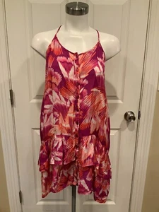 Free People Pink, Purple & White Floral Sun Dress Cover-Up, Size XS - Picture 1 of 9