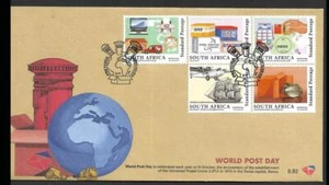 SOUTH AFRICA, 2015 WORLD POST DAY ILLUSTRATED FDC - Picture 1 of 1