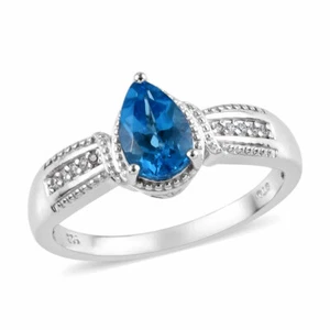 Marambaia Topaz Ring in Platinum Over Sterling Silver (Size 10) 1.75 ctw - Picture 1 of 6