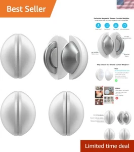 Durable 4-Pack Magnetic Weights for Curtains - Travel-Friendly & Stylish - Picture 1 of 9