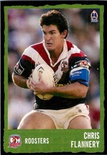 ✺New✺ 2004 SYDNEY ROOSTERS NRL Card CHRIS FLANNERY Daily Telegraph