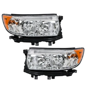 Par de faros halógenos transparentes de repuesto L+R para Subaru Forester 2006-2008 - Imagen 1 de 12