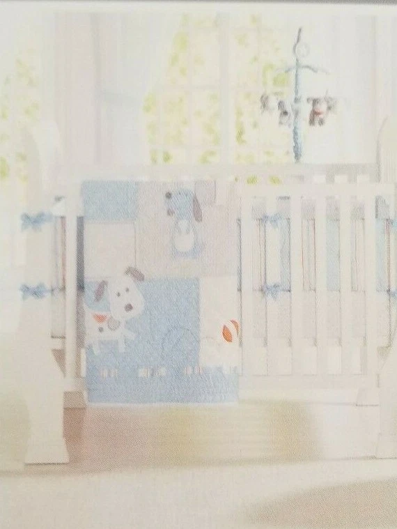 Linda sábana de cuna ajustada Carter's Just One You Dog Gone nueva en paquete Foto 1 de 4