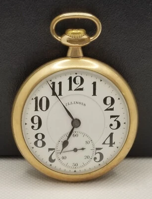 FAPW525 1919 G.F. Illinois Pocket Watch, Gr. Bunn Special, Size 16s, 21 J, Works - Image 1 of 4