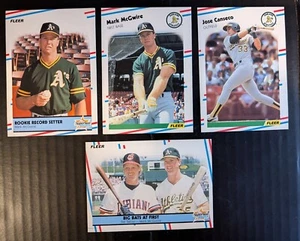 1988 Fleer Card Lot 3 Mark McGwire & 1 Jose Canseco - Mint - Picture 1 of 2