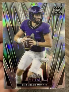 2024 Leaf Metal Chandler Morris Silver Prismatic Rookie Base #123 Prospect QB - Picture 1 of 2