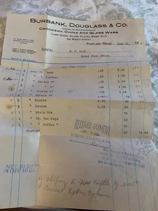 Portland Maine Antique 1914 Mail Invoice Order Very Cool - Picture 1 of 12