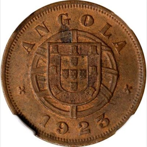 1923 Angola 5 Centavos NGC MS 64 BN. KM-62 - Picture 1 of 4