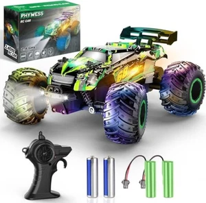 Remote Control Car, RC Cars Toys for Boys 5-7, Off Road Kids Toys Green&yellow - Picture 1 of 5