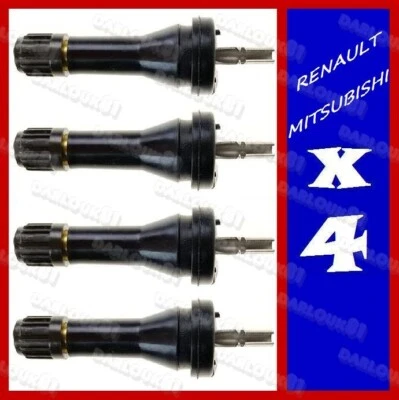 4 vástago de válvula de sensor de presión de neumático TPMS para Renault Megane Kadjar Zoe Mitsubishi Foto 1 de 4