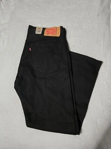 Neu Herren Levi's 501 Button Fly Original Passform schwarze Jeans Größe 36/30 - Bild 1 von 8