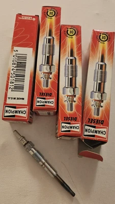 4XNEW GLOG PLUGS CHAMPION FOR RENAULT 1.5DCI 1.9DCI CH181 - Image 1 of 4