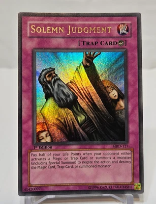 Solemn Judgment MRD-127 Ultra Rare 1st Edition Yugioh 7976 - Image 1 of 4