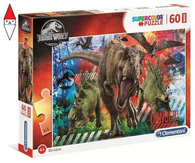 PUZZLE CLEMENTONI PUZZLE 60 MAXI JURASSIC WORLD - Immagine 1 di 2
