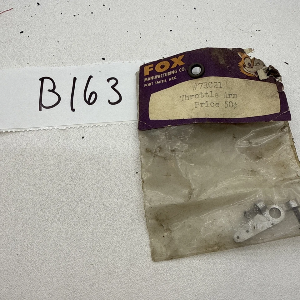 Fox Manufacturing #7RC21 Throttle Arm Model Airplane Part - Image 1 of 1