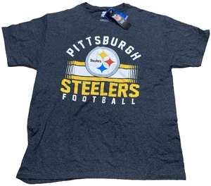 Starter L Large Pittsburgh Steelers NFL Logo Graphic Short Sleeve Shirt Men - Picture 1 of 12