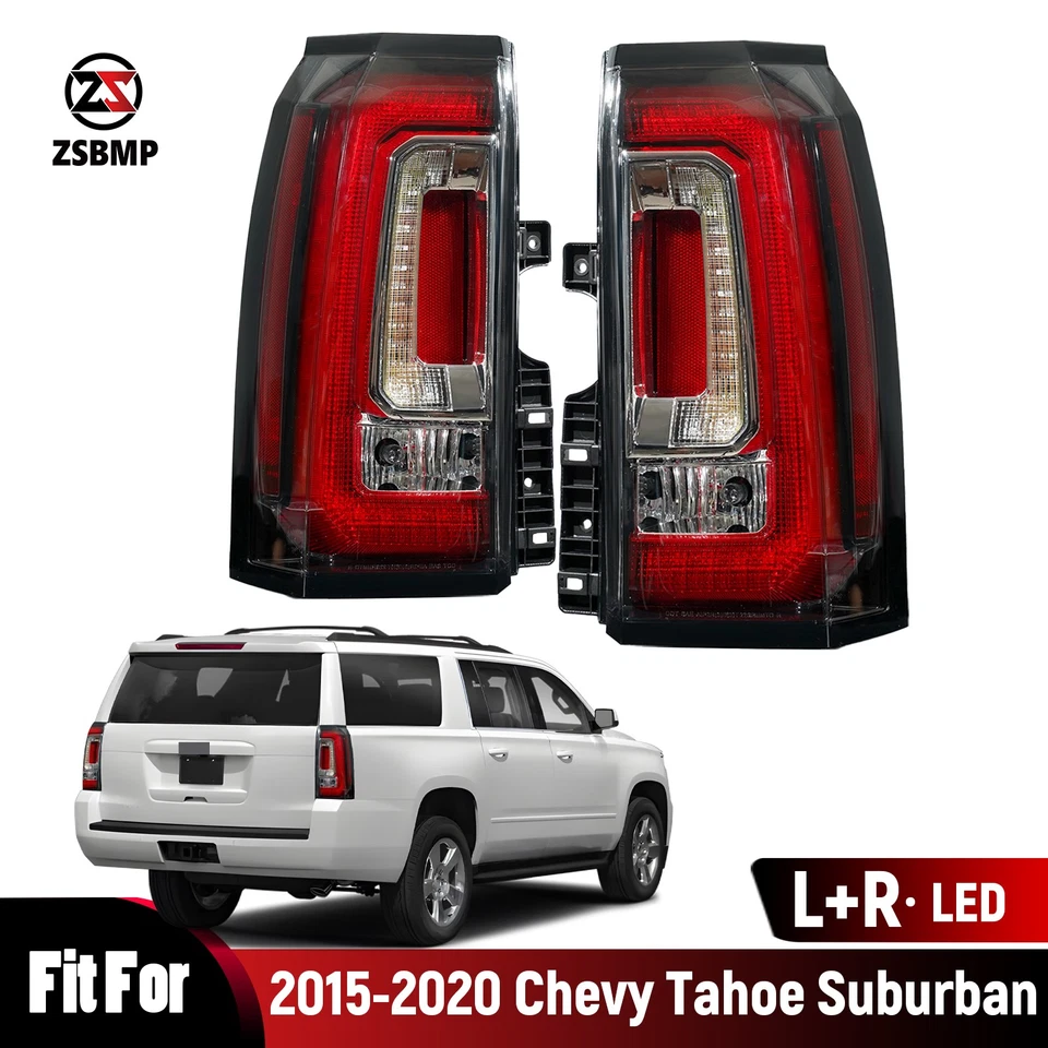 Upgrade LED Tail Light For 2015-2020 Chevy Tahoe/Suburban to GMC Style L+R Pair Foto 1 de 4