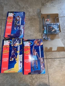 Set Of 3 SHAQ ATTACK 6" FIGURES - LSU Rookie Rim Hanger All-Star 1993 KENNER - Picture 1 of 2