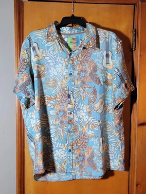  Margaritaville BBQ Shirt Hawaiian Men's Short Sleeve Button Up  2XL  - Image 1 of 4