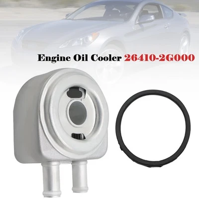 Engine Oil Cooler 26410-2G000 For Hyundai Tucson Santa Kia Optima 10-18 - Image 1 of 4