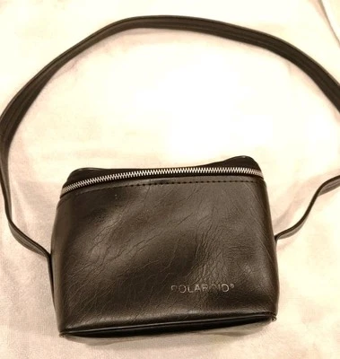 Vintage 70s Polaroid Black Vinyl Camera Bag Carrying Case 188 Original B22 - Image 1 of 4
