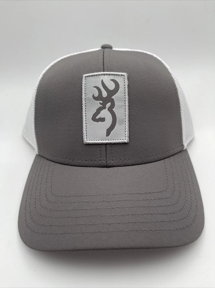 Browning Beacon Cap Adjustable Snap Closure, Mid Profile Gray/White - 308734691 - Image 1 of 1
