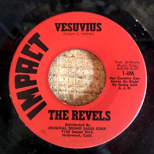 HEAR- 1960 KILLER SURF INSTRO 2SDR - THE REVELS - CHURCH KEY / VESUVIUS - IMPACT - Picture 1 of 2