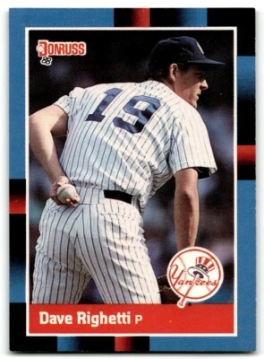 1988 Donruss Dave Righetti New York Yankees #93 - Image 1 of 2